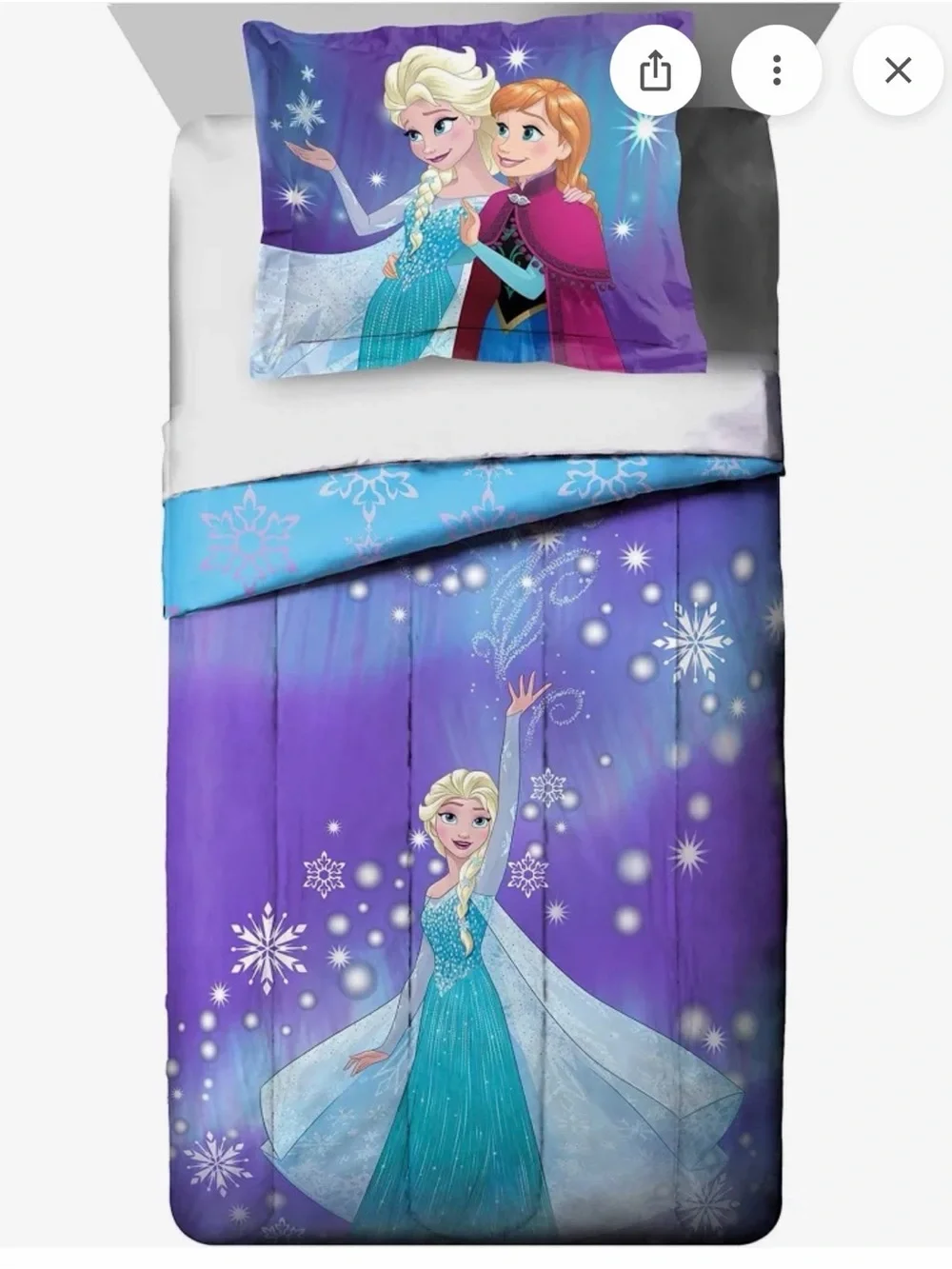 Disney Frozen Elsa & Anna 7 piece full bed set (comforter, sheets, pillowcases)